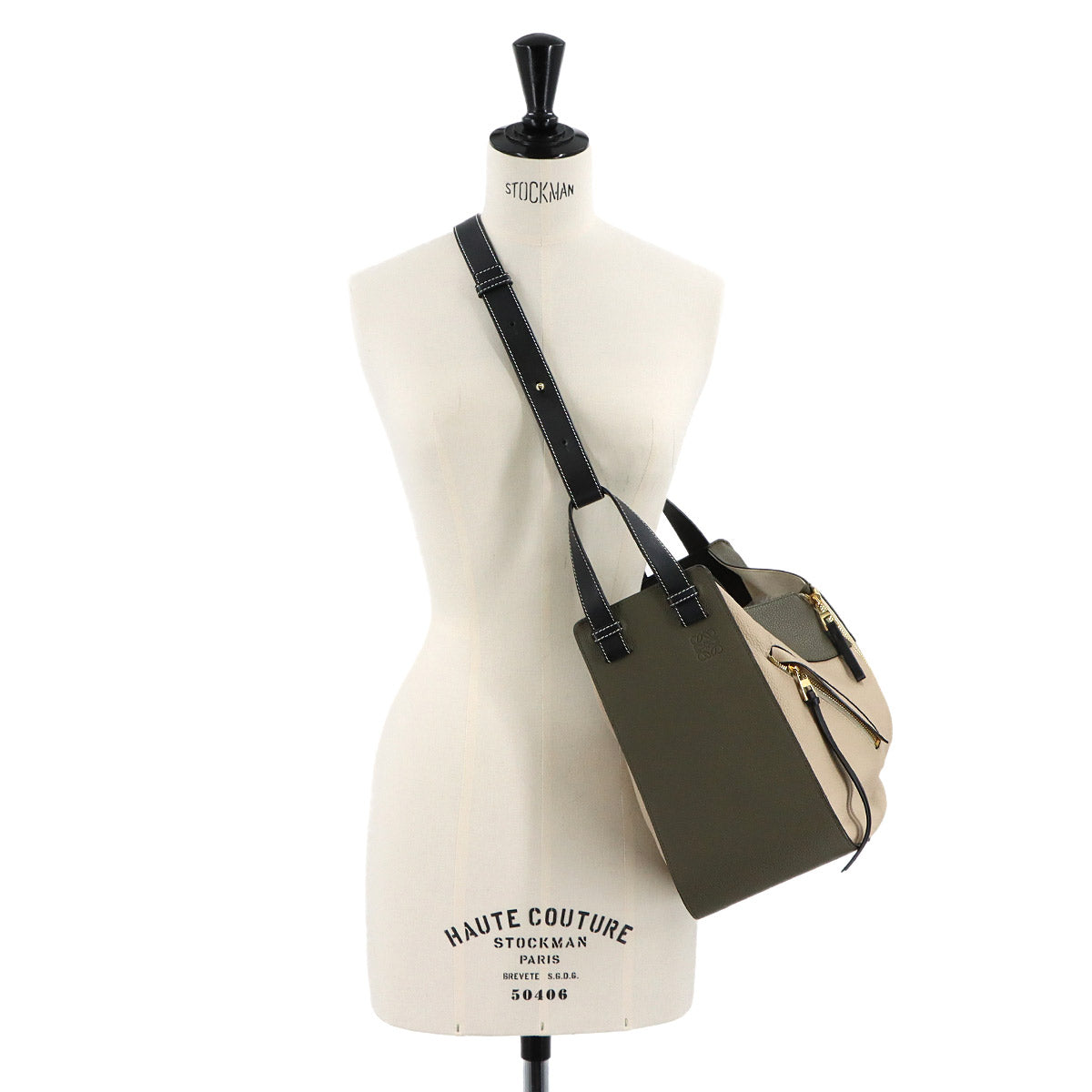 Hammock Medium 2way Hand Shoulder Bag Leather Khaki Beige