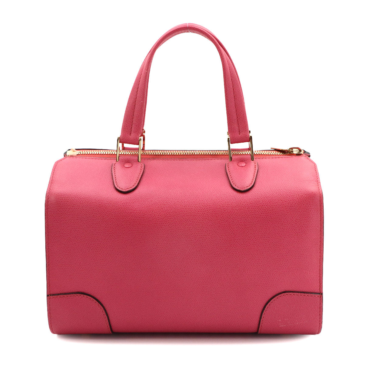 Babila Medium Hand Bag Leather Pink Boston Purse