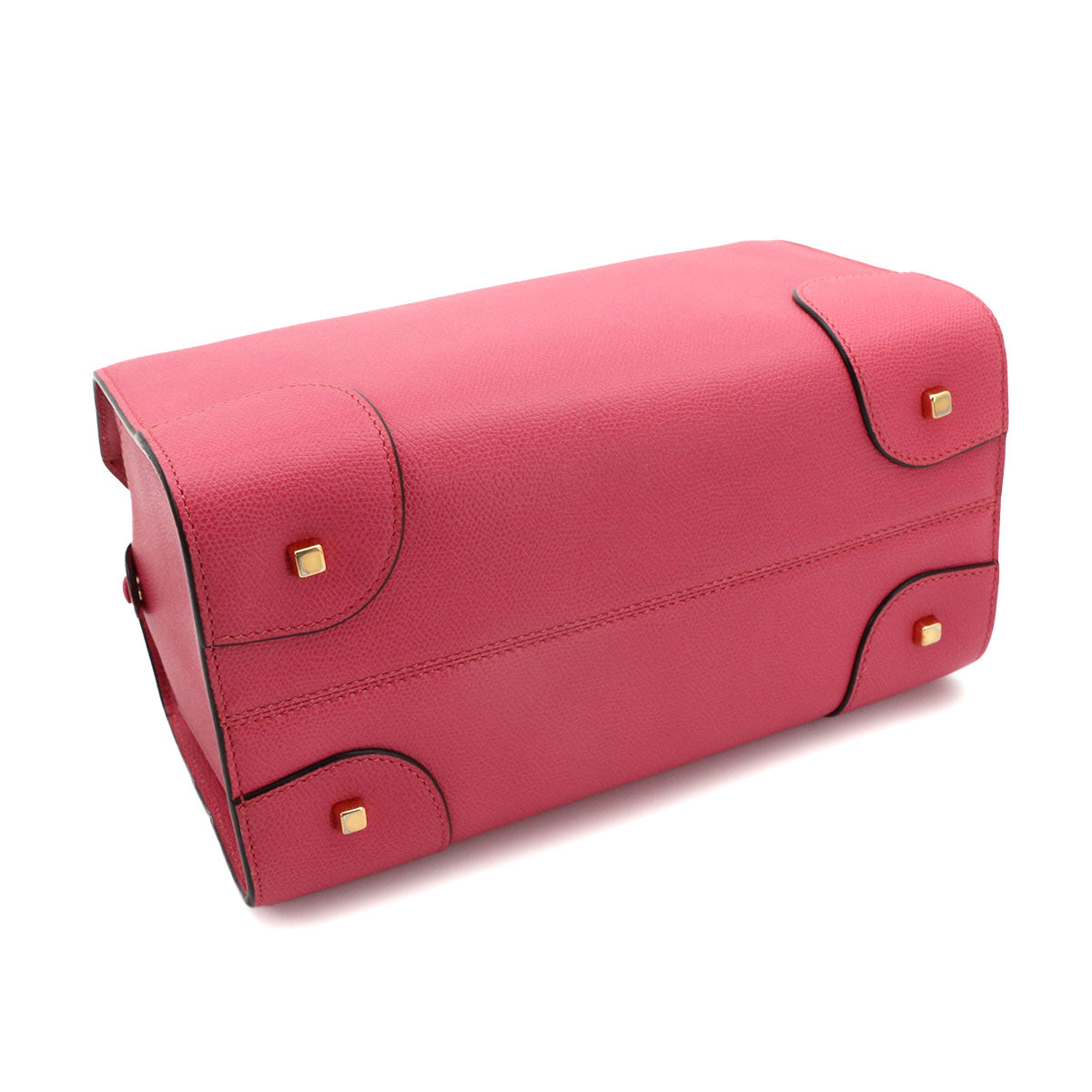 Babila Medium Hand Bag Leather Pink Boston Purse