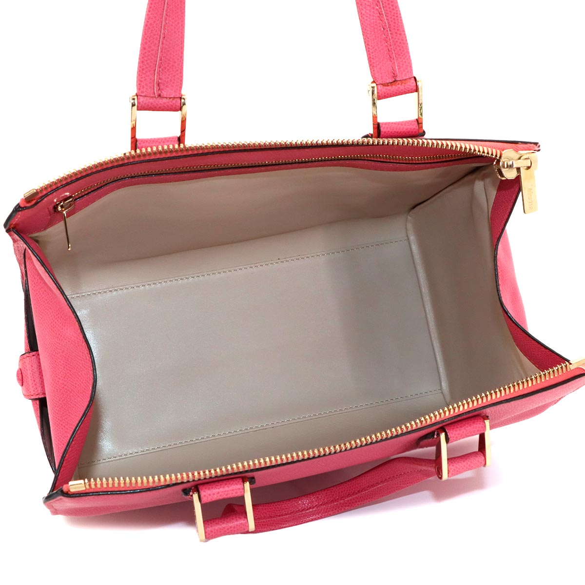 Babila Medium Hand Bag Leather Pink Boston Purse