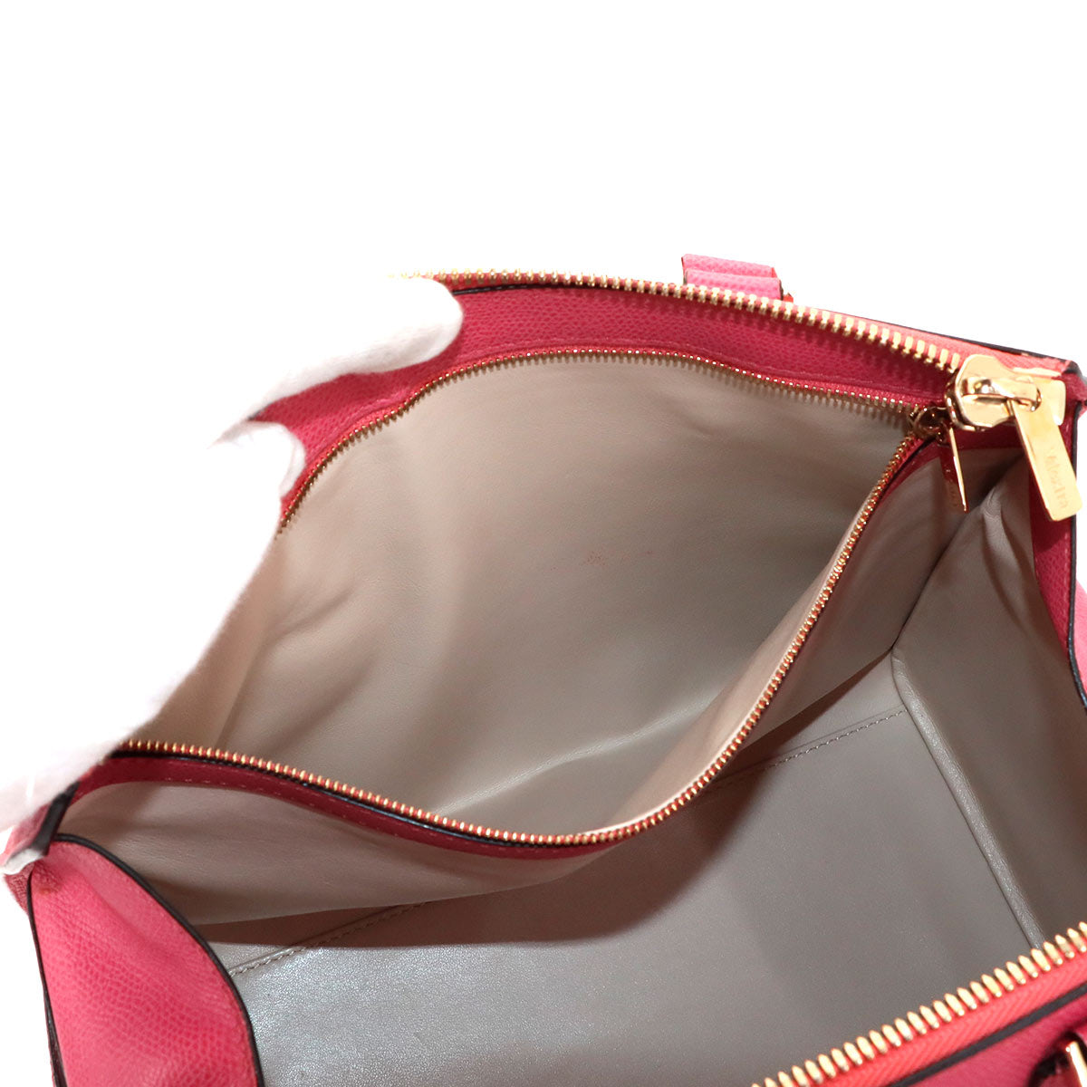 Babila Medium Hand Bag Leather Pink Boston Purse