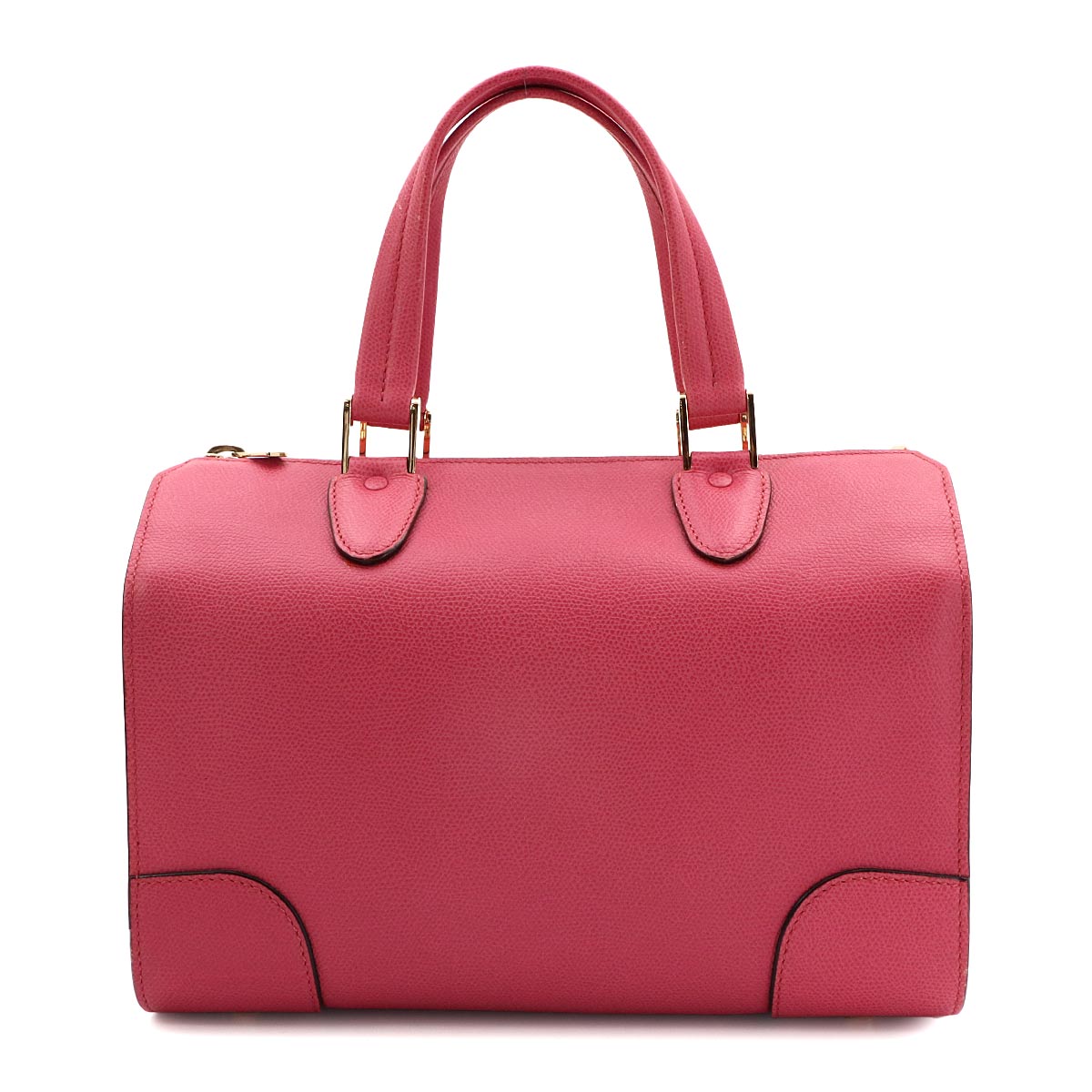 Babila Medium Hand Bag Leather Pink Boston Purse