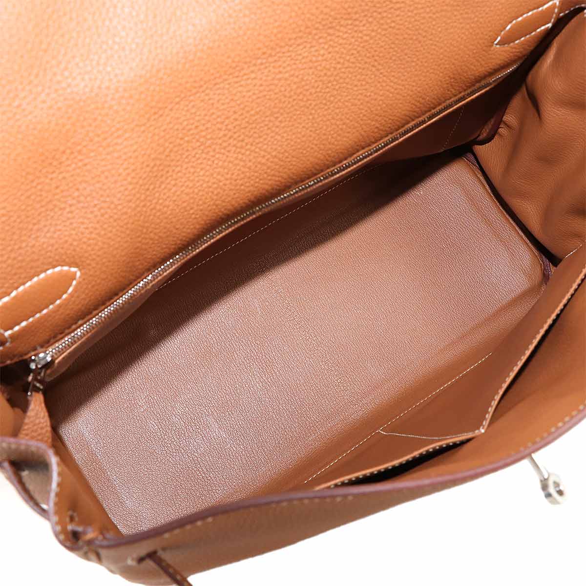 Kelly 35 Togo Gold 2way Hand Shoulder Bag Brown Purse