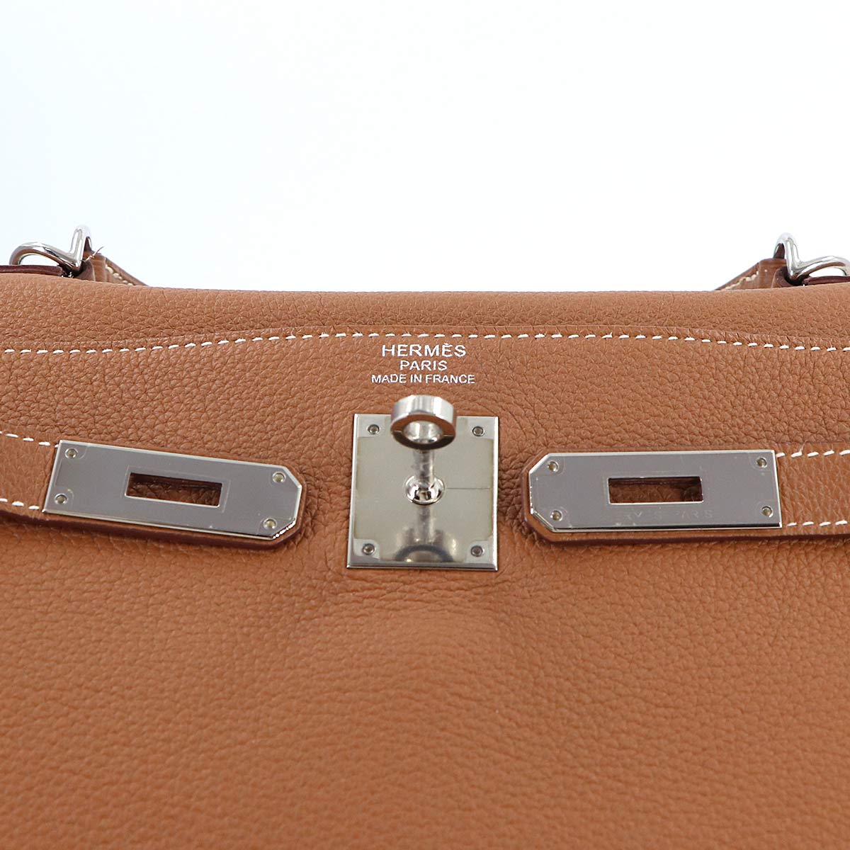 Kelly 35 Togo Gold 2way Hand Shoulder Bag Brown Purse