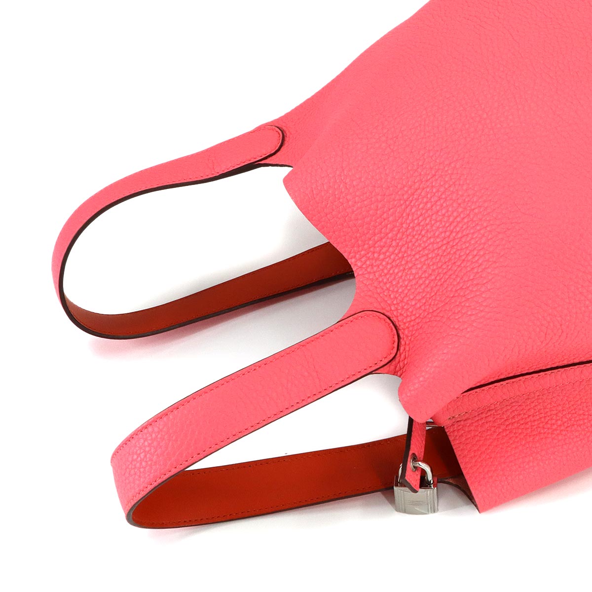 Picotin Lock Eclat MM Hand Bag Traurillon Clemence Rose azalee
