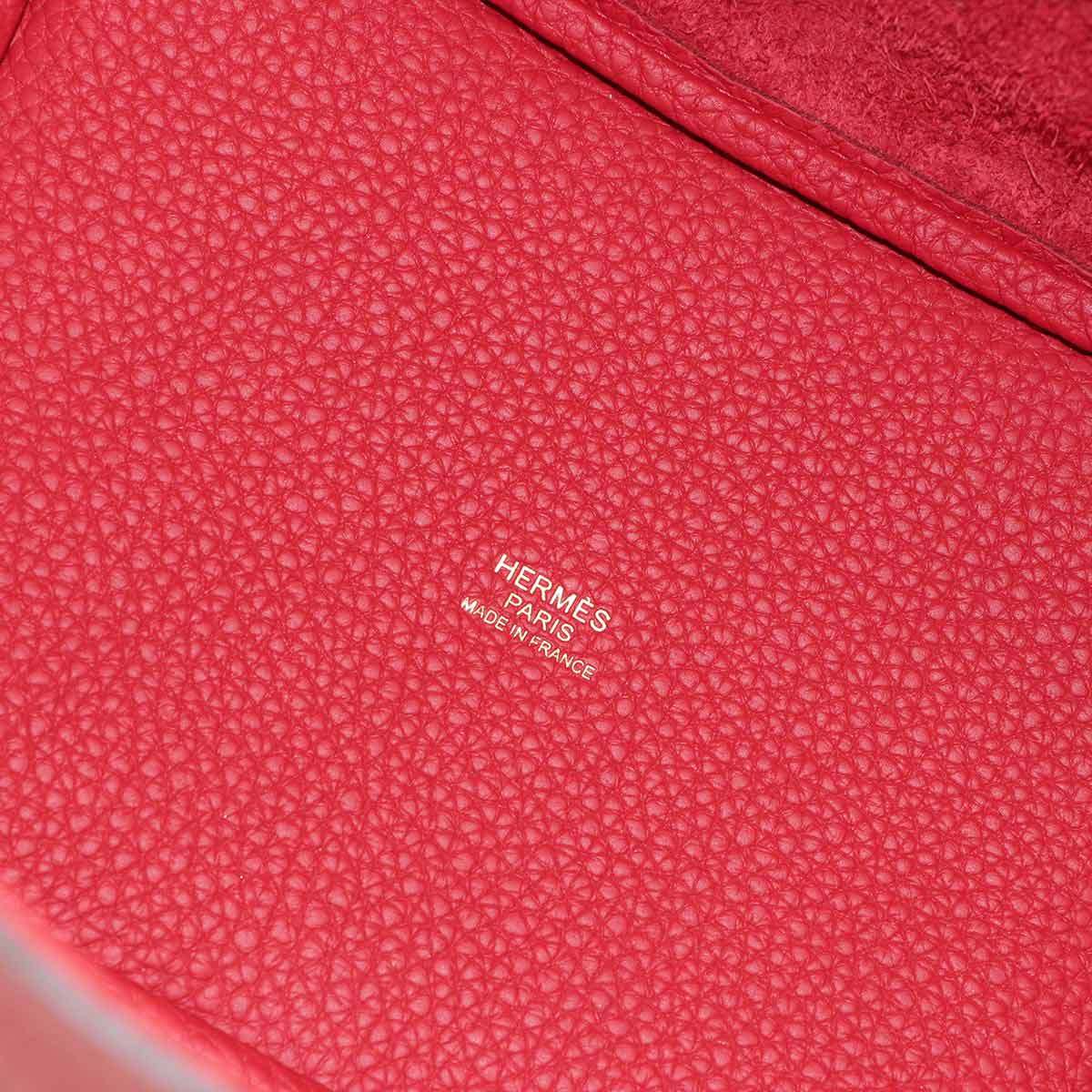 Picotin Lock PM Hand Bag Taurillon Clemence Rouge Casaque