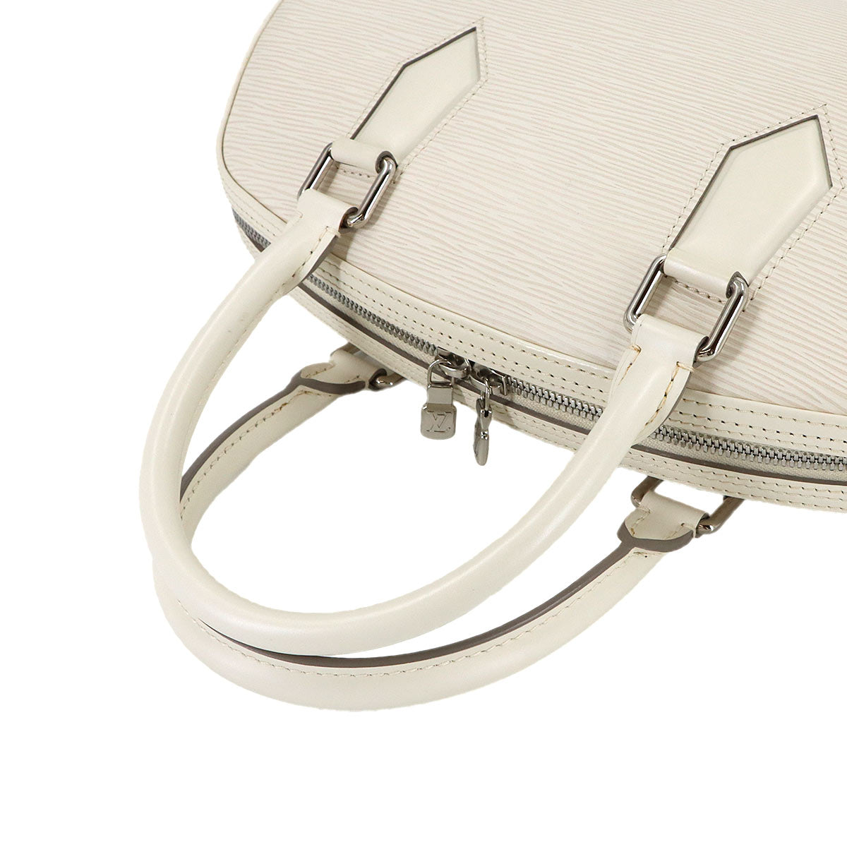 Epi Jasmin Hand Bag Leather White M5285J Purse