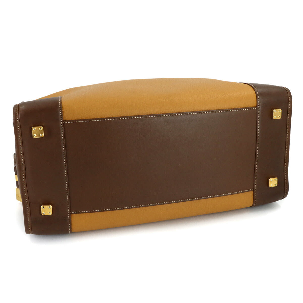 Amazona 40 Hand Boston Bag Leather Brown Purse