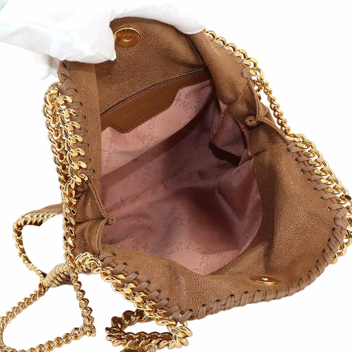 Falabella Mini 2way Tote Shoulder Bag Brown 371223