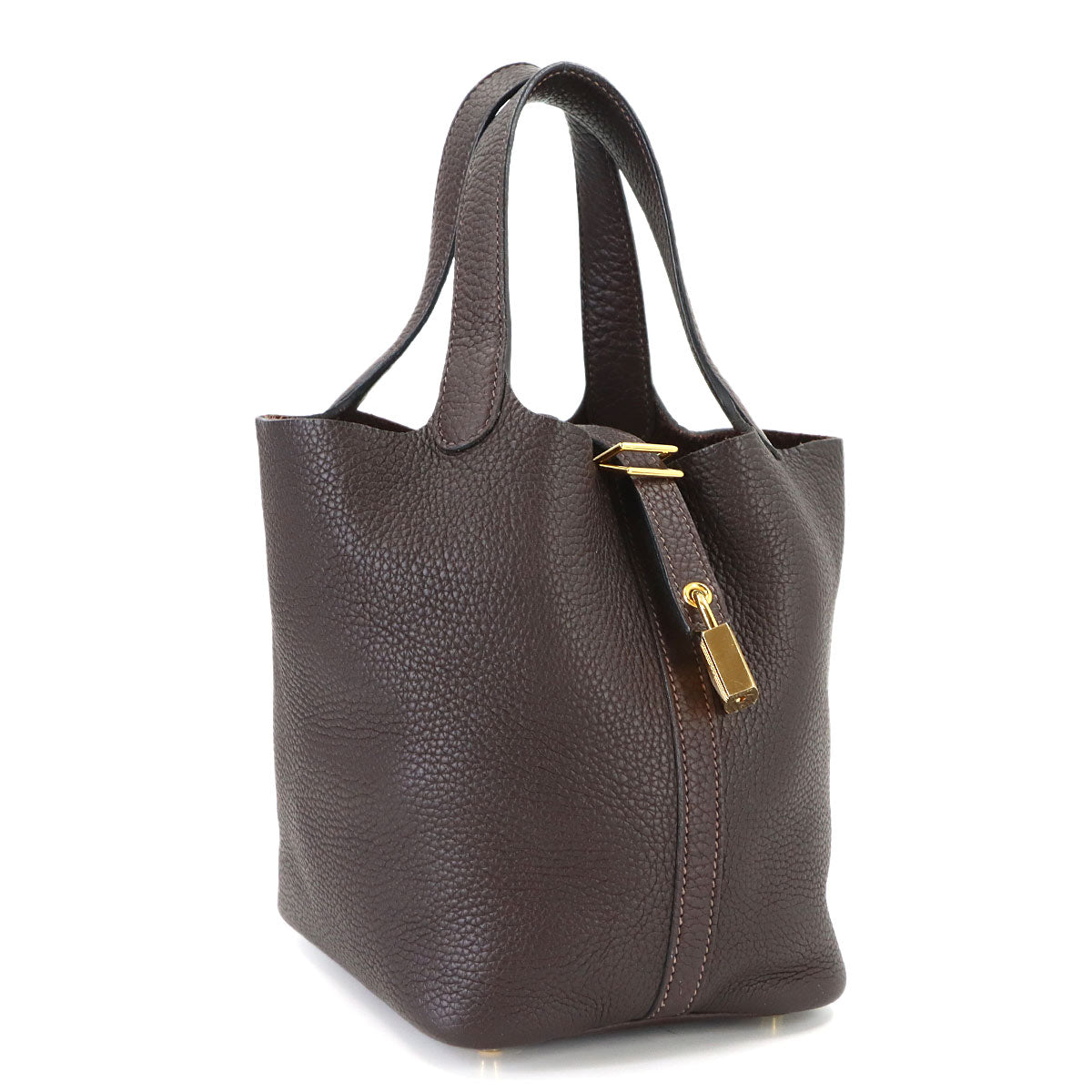Picotin Lock PM Hand Bag Taurillon Clemence Rouge Sellier