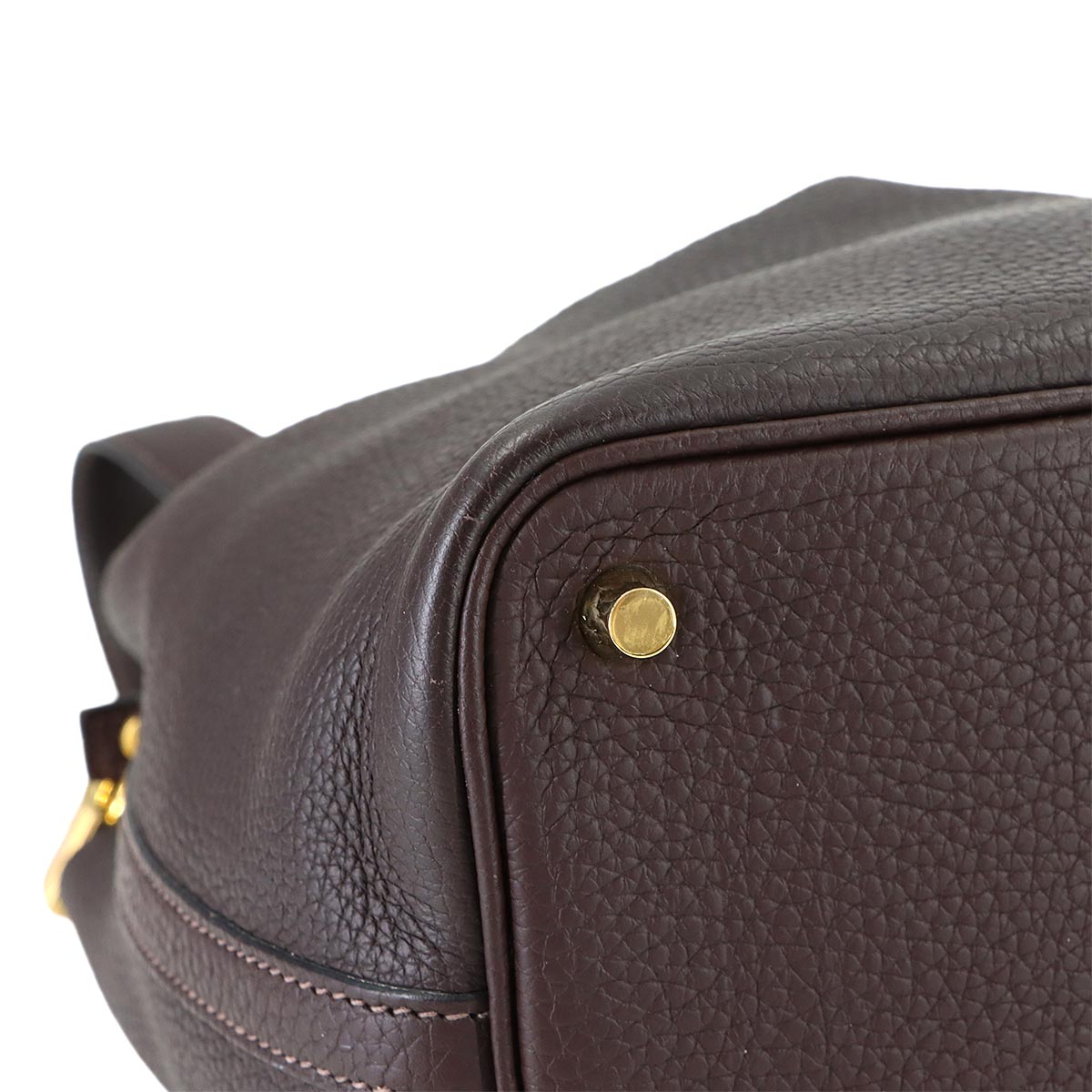 Picotin Lock PM Hand Bag Taurillon Clemence Rouge Sellier