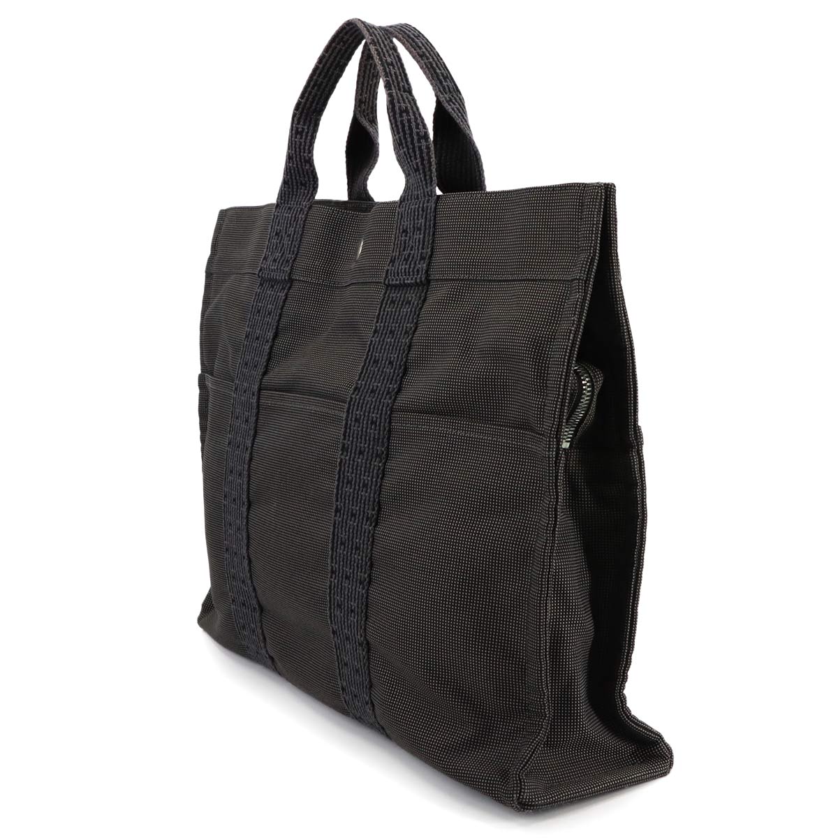 Herline Tote MM Bag Canvas Gray Unisex Purse