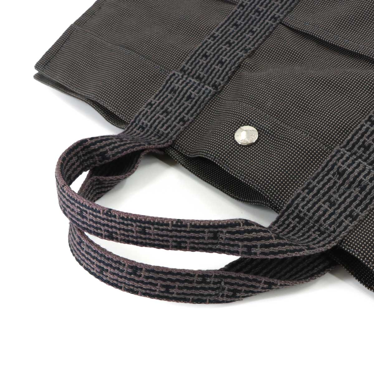 Herline Tote MM Bag Canvas Gray Unisex Purse