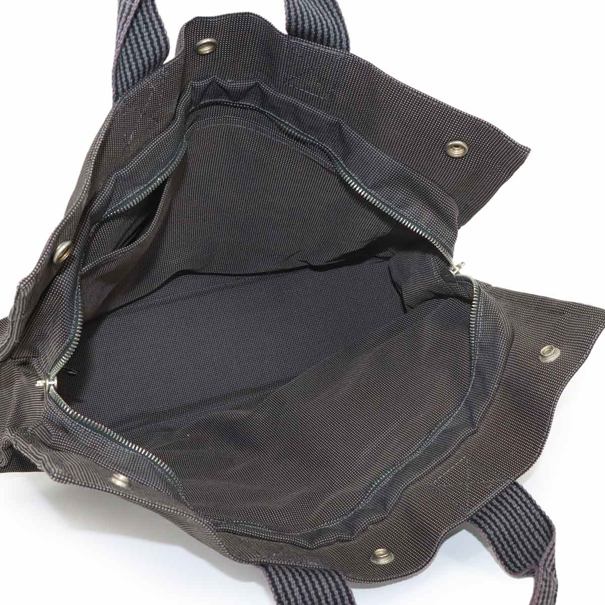 Herline Tote MM Bag Canvas Gray Unisex Purse