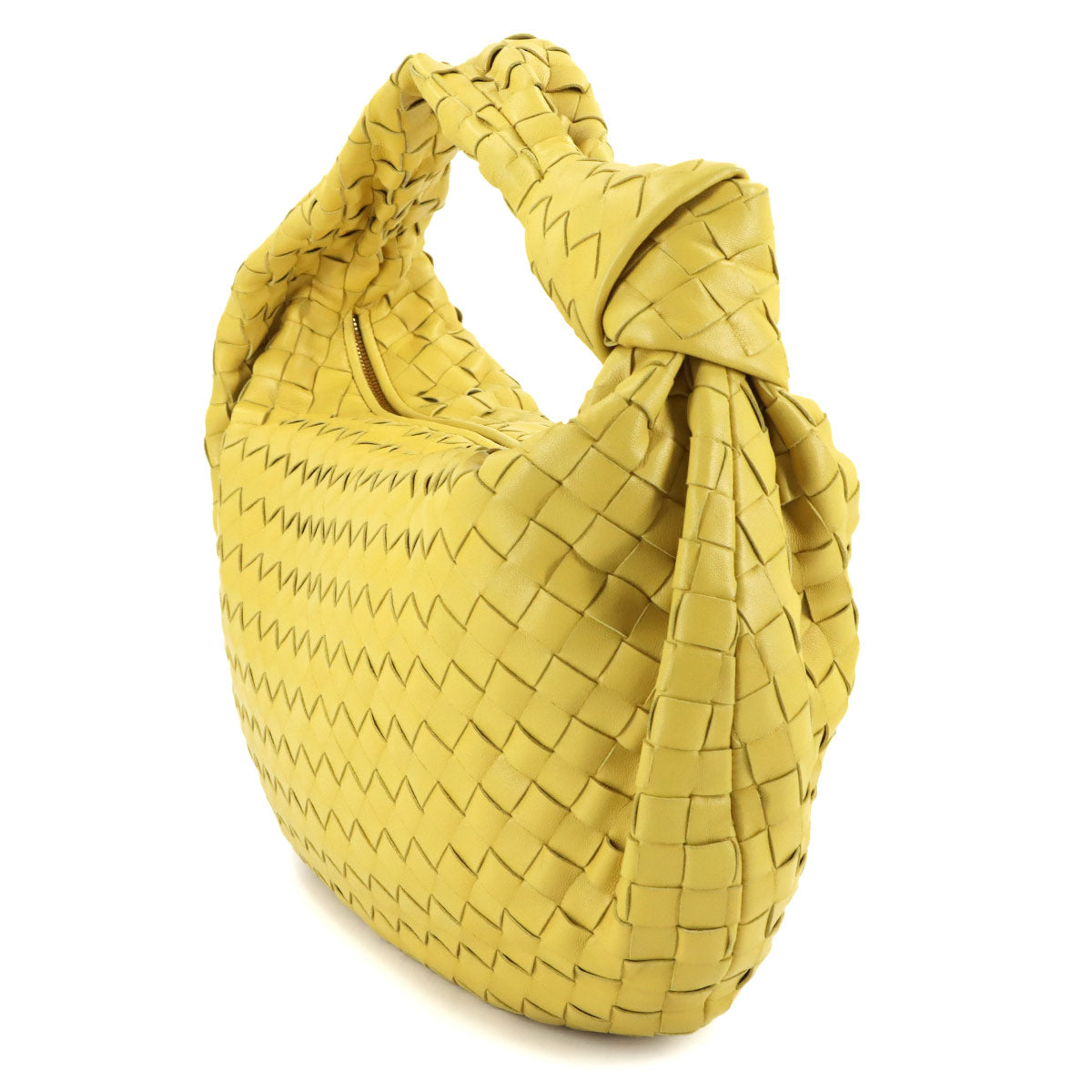 Intrecciato Jodie Medium Shoulder Bag Lether Yellow