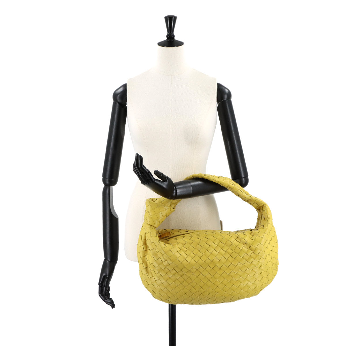 Intrecciato Jodie Medium Shoulder Bag Lether Yellow