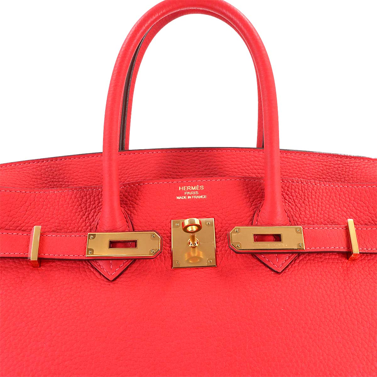 Birkin 35 Togo Rouge Pivoine Hand Bag Red Purse