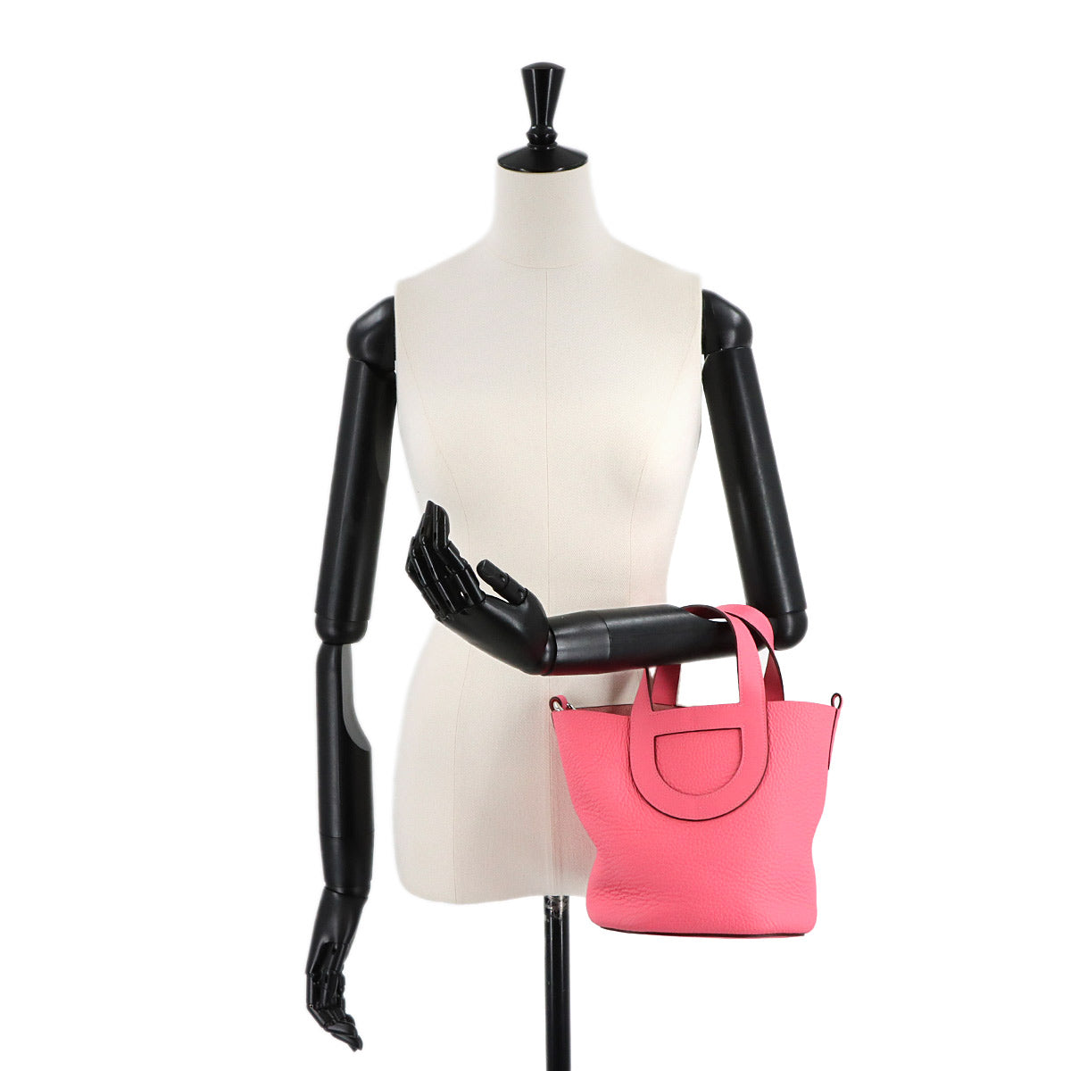 In the Loop 18 Hand Bag Taurillon Clemence Swift Rose Azalee