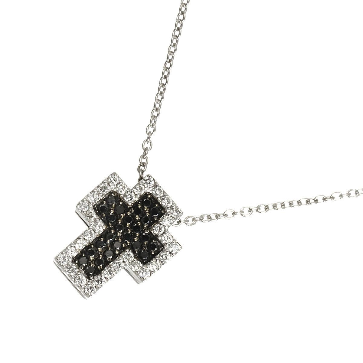 Cross BlackDiamond 0.27ct Diamond 0.21ct Necklace 18K WG