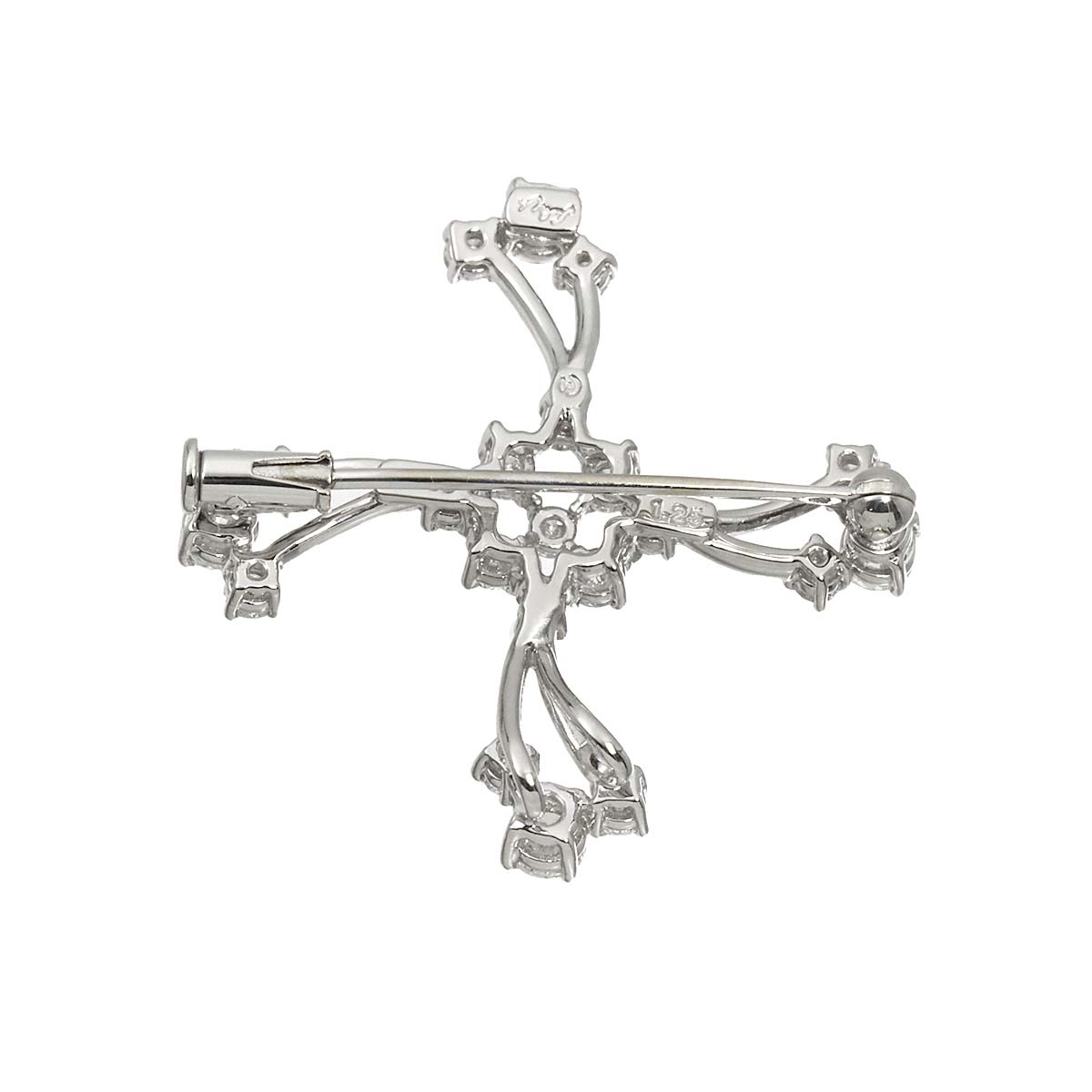 Diamond 1.25ct Brooch Pt Platinum
