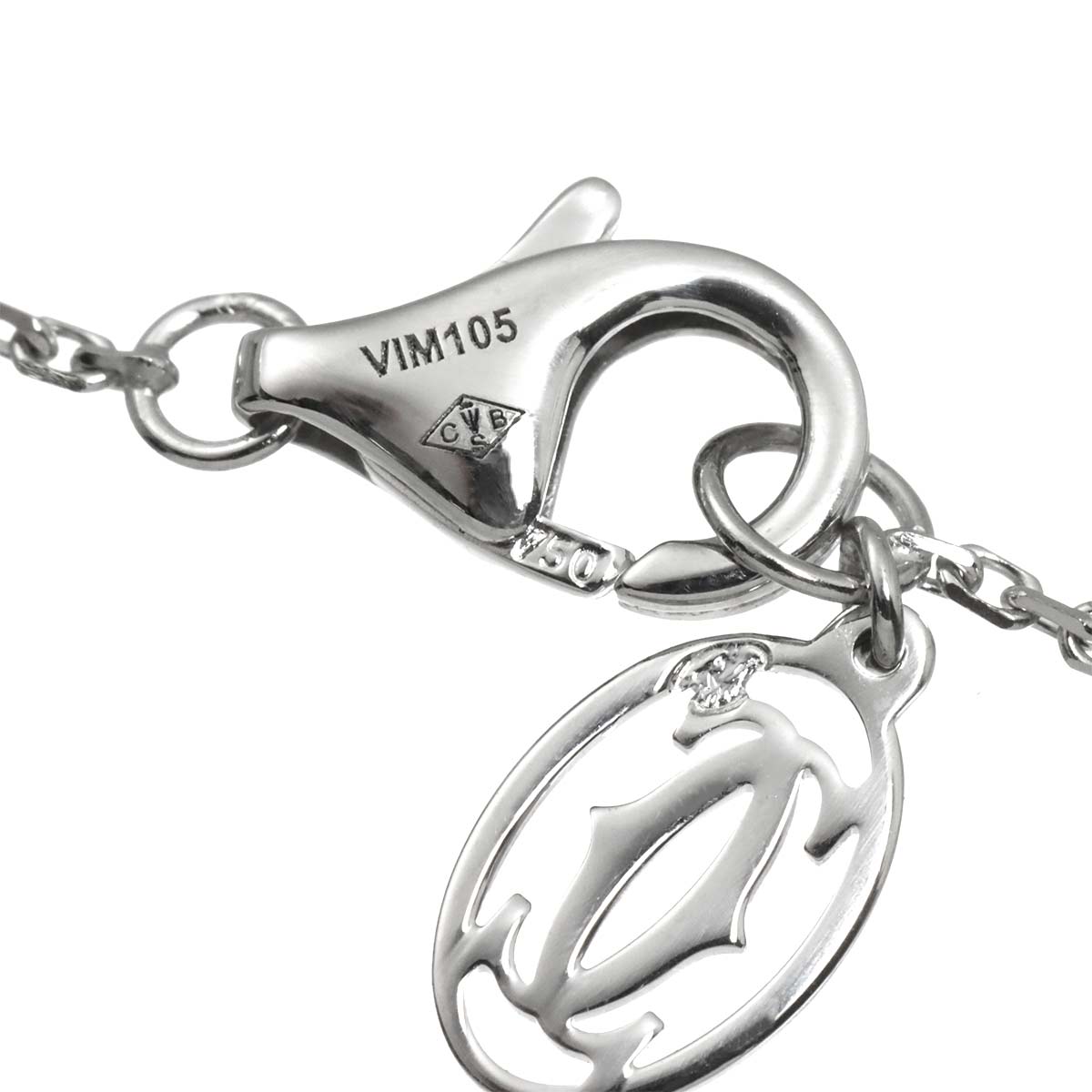 Destinee Diamond 0.50ct G/VS1/3EX Necklace 18K White Gold 750