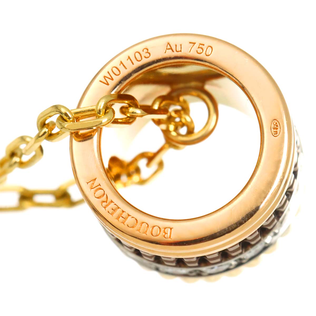 Quatre classique LM Diamond Necklace 18K YG WG PG 750 PVD