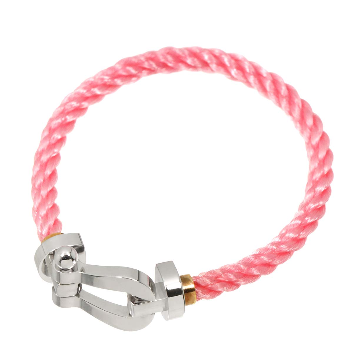 Force 10 Bracelet LM 18K White Gold 750 Steel size14
