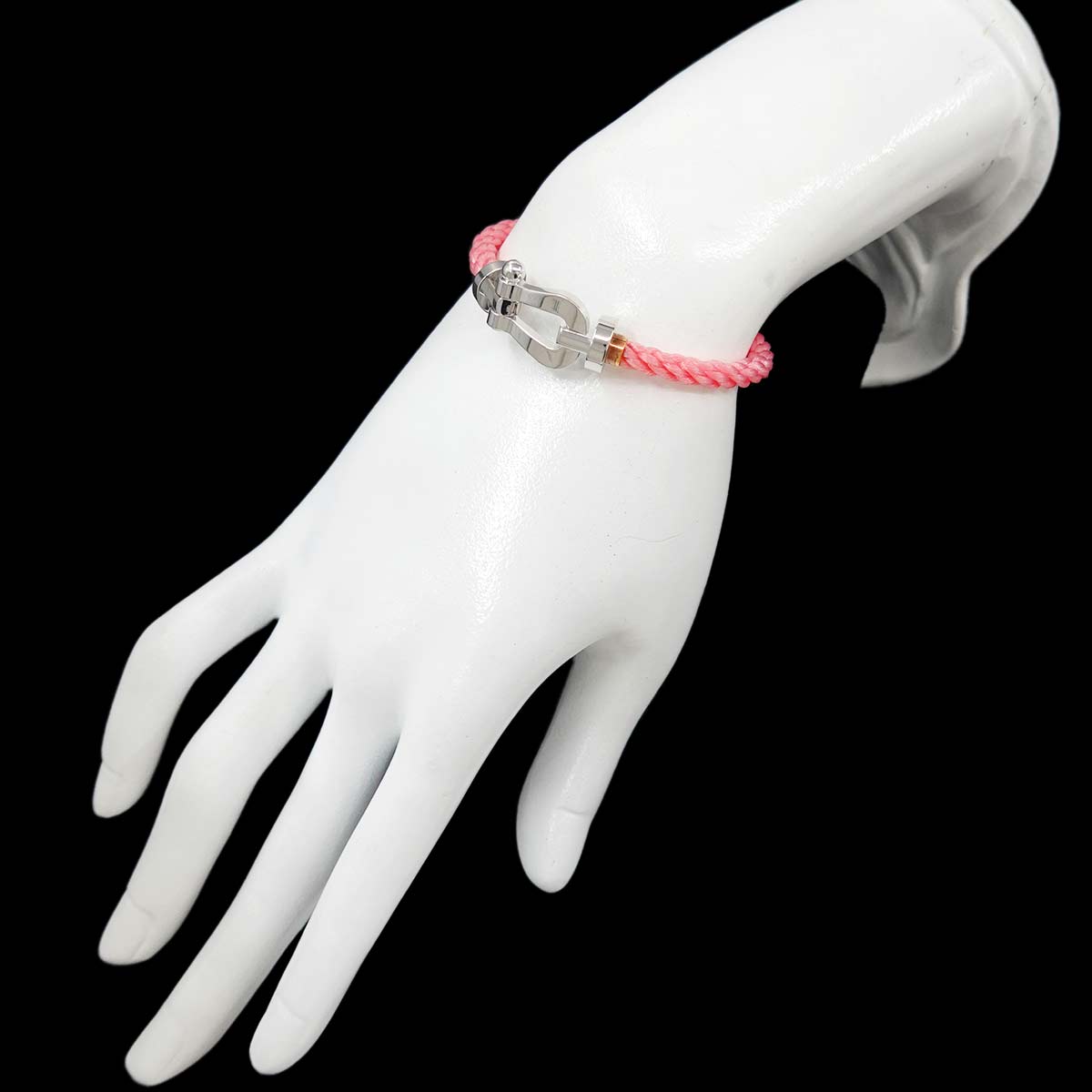 Force 10 Bracelet LM 18K White Gold 750 Steel size14