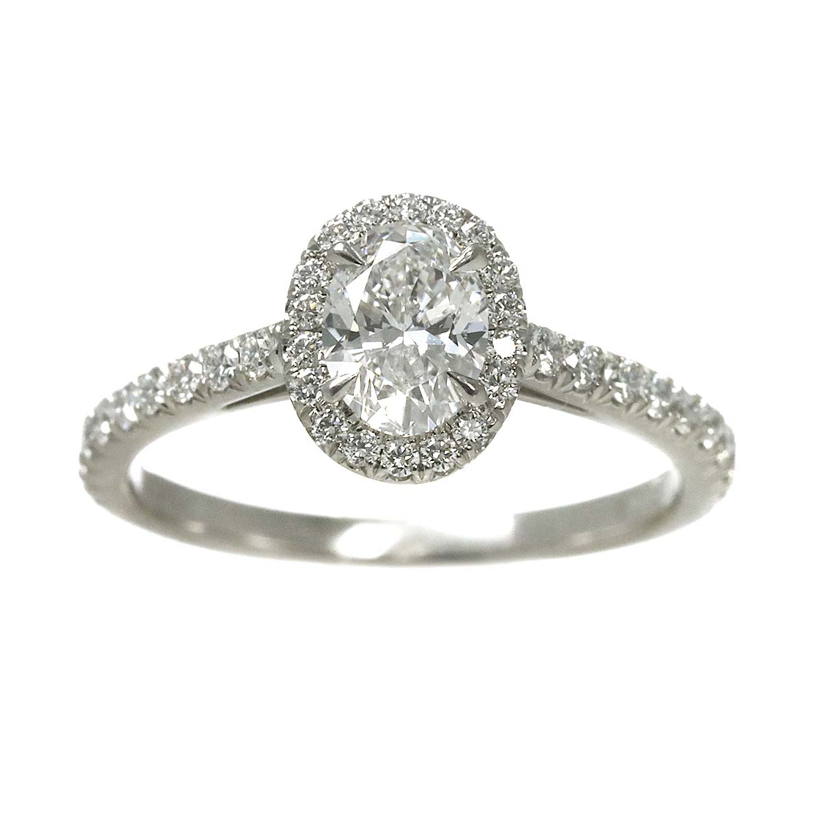 Diamond 0.47ct D/VS1 Ring Platinum Size4(US)