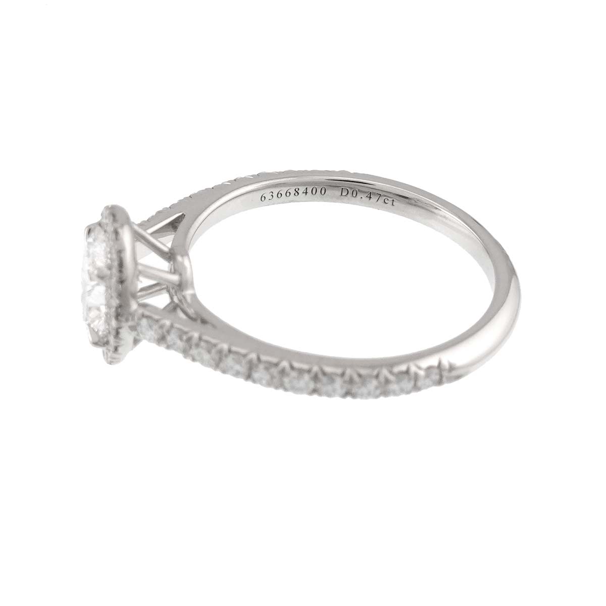 Diamond 0.47ct D/VS1 Ring Platinum Size4(US)