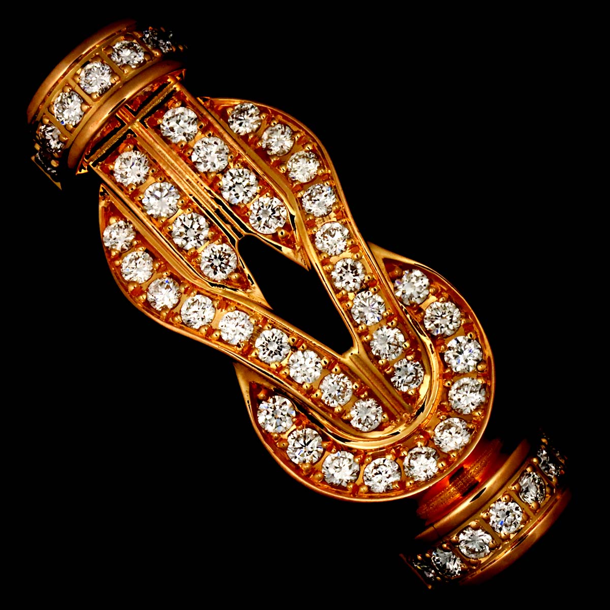 Chance Infinie Diamond Bracelet MM 18K Pink Gold 750 size15