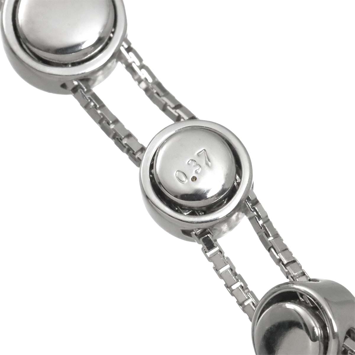 Trilogy Diamond 0.37ct Necklace 18K WG 750