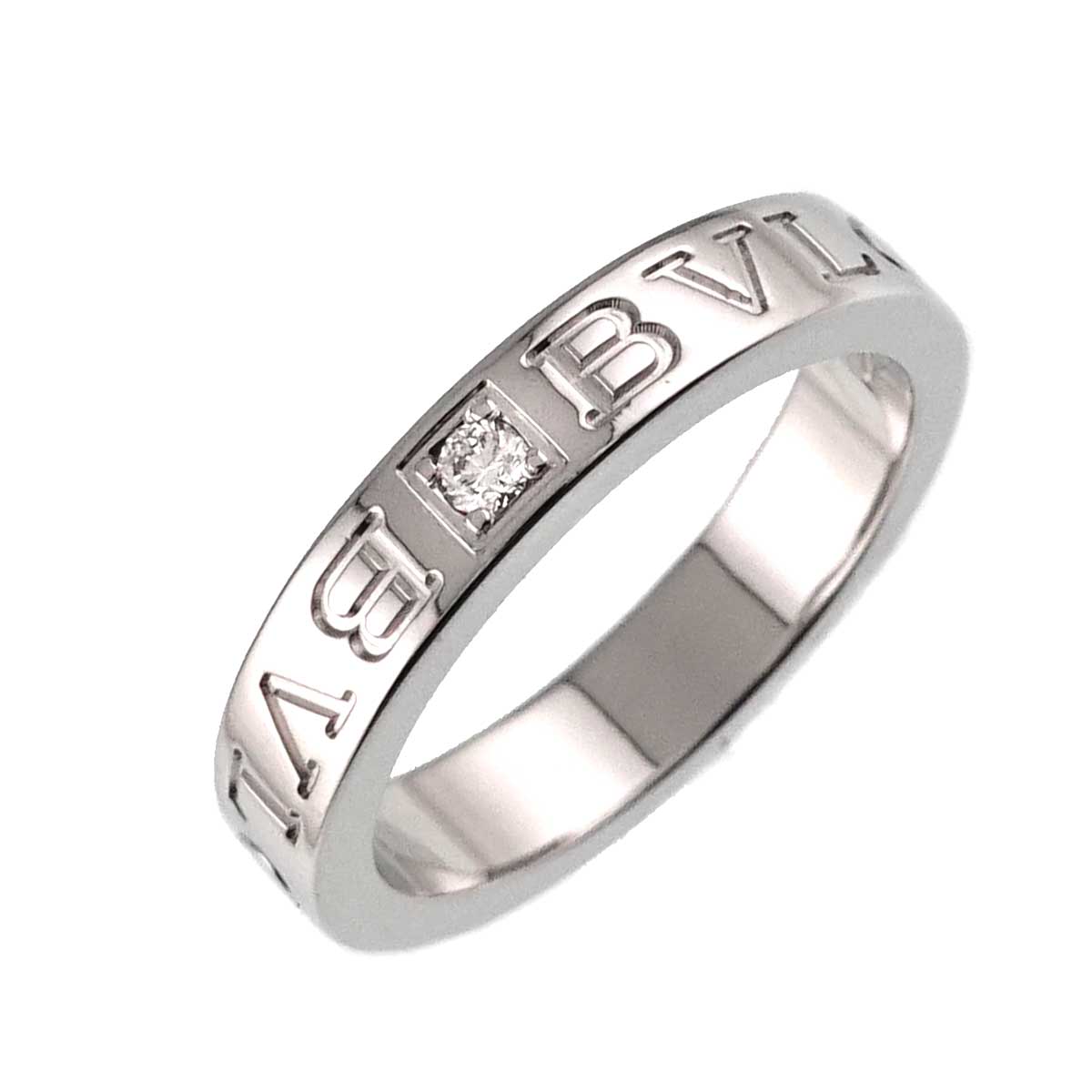 B-ZERO1 Diamond Ring 18K WG 750 size6-6.25(US)