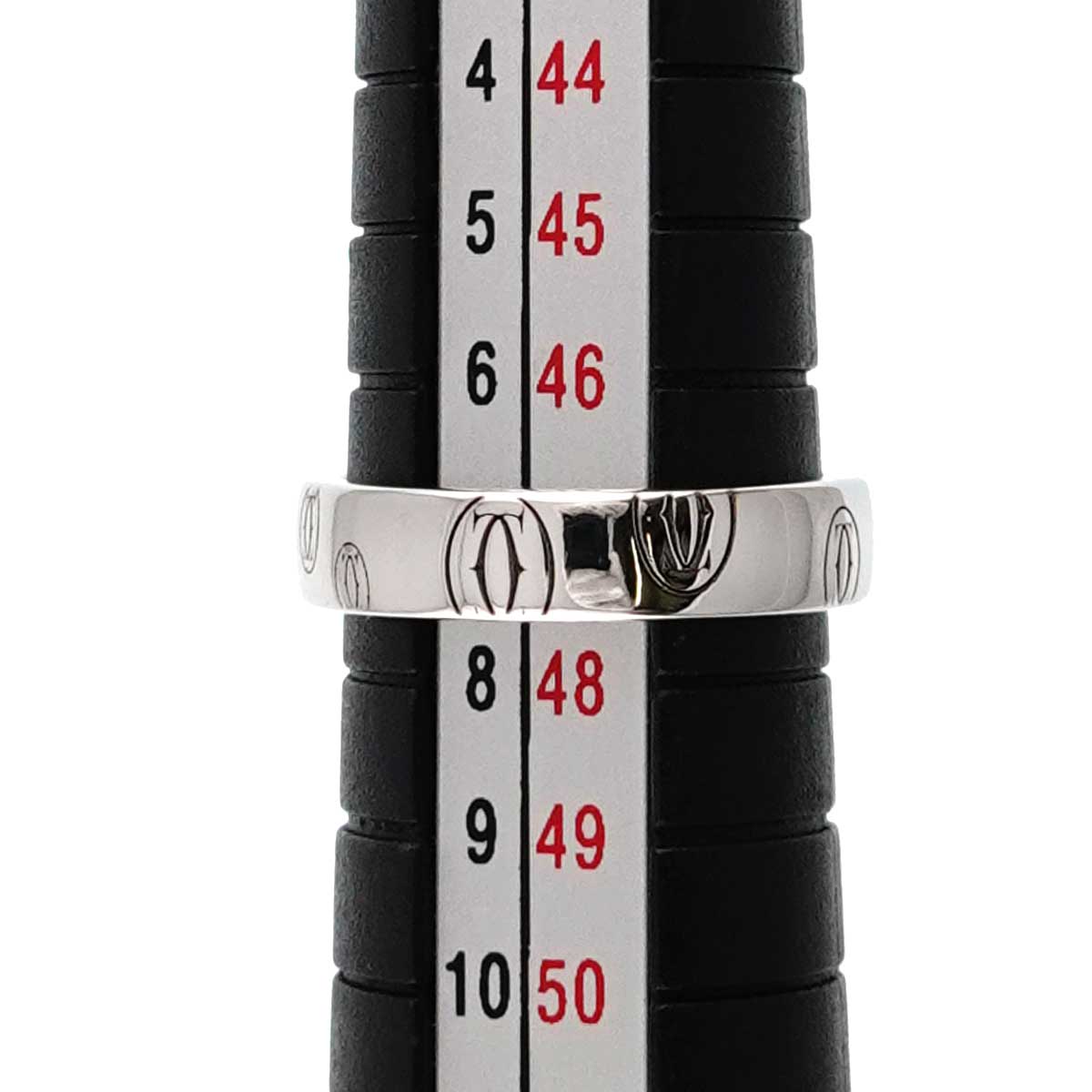 Happy Birthday SM Ring 18K White Gold 750 Size45 3.25(US)