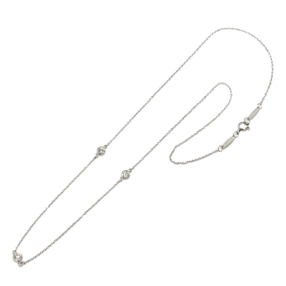 By The Yard Diamond 3P Necklace Platinum