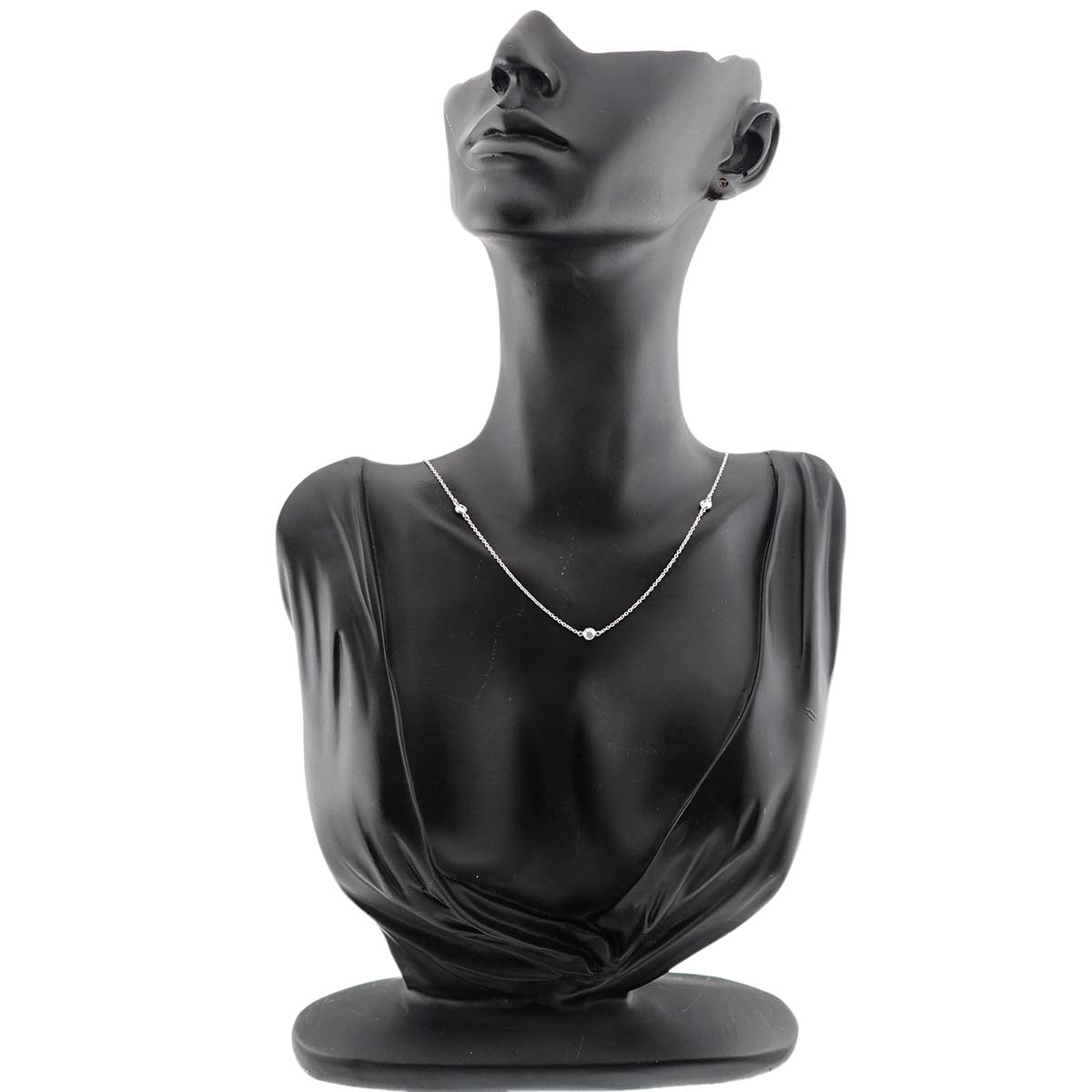 By The Yard Diamond 3P Necklace Platinum