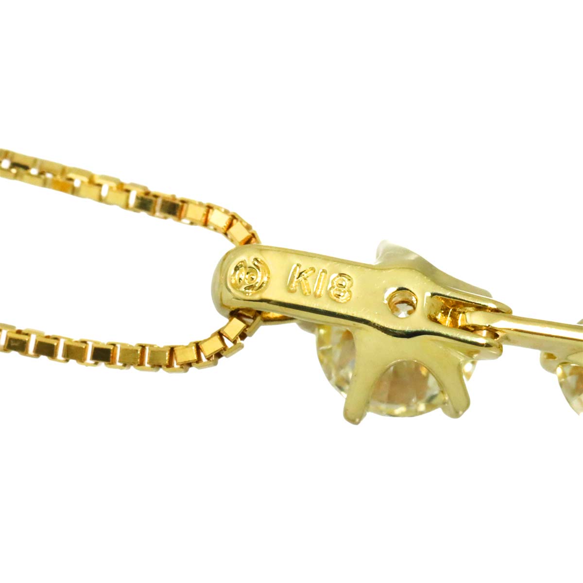 Diamond 0.53ct Necklace K18 YG 750