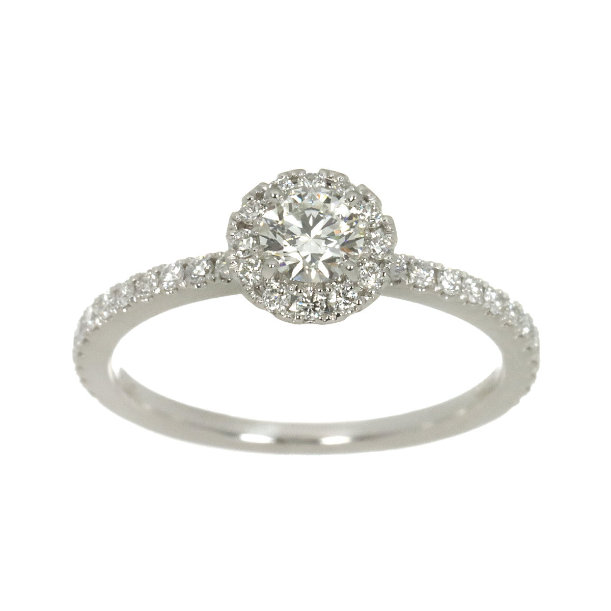 Diamond 0.26/0.21ct Ring Pt Platinum Size4.75-5(US)