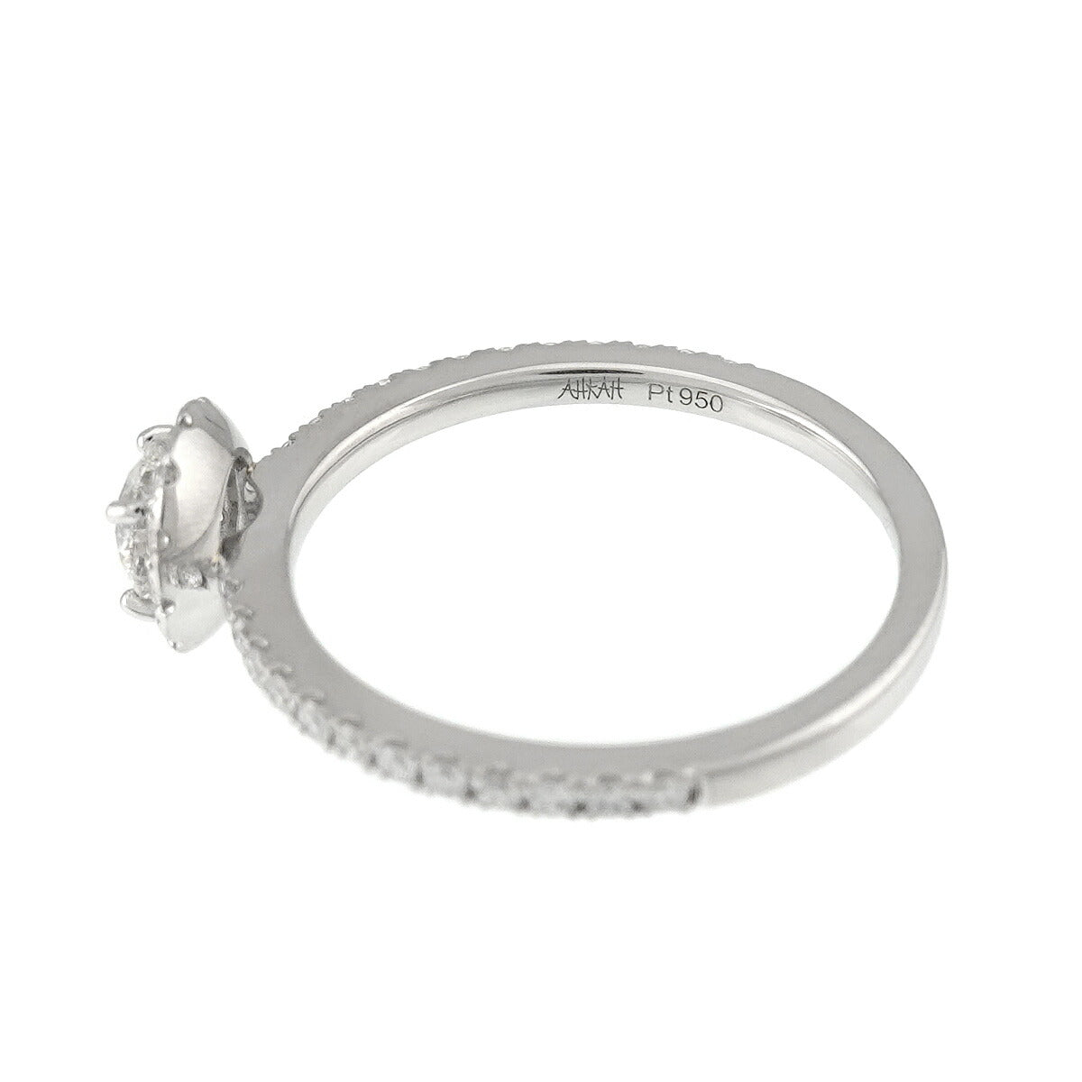 Diamond 0.26/0.21ct Ring Pt Platinum Size4.75-5(US)