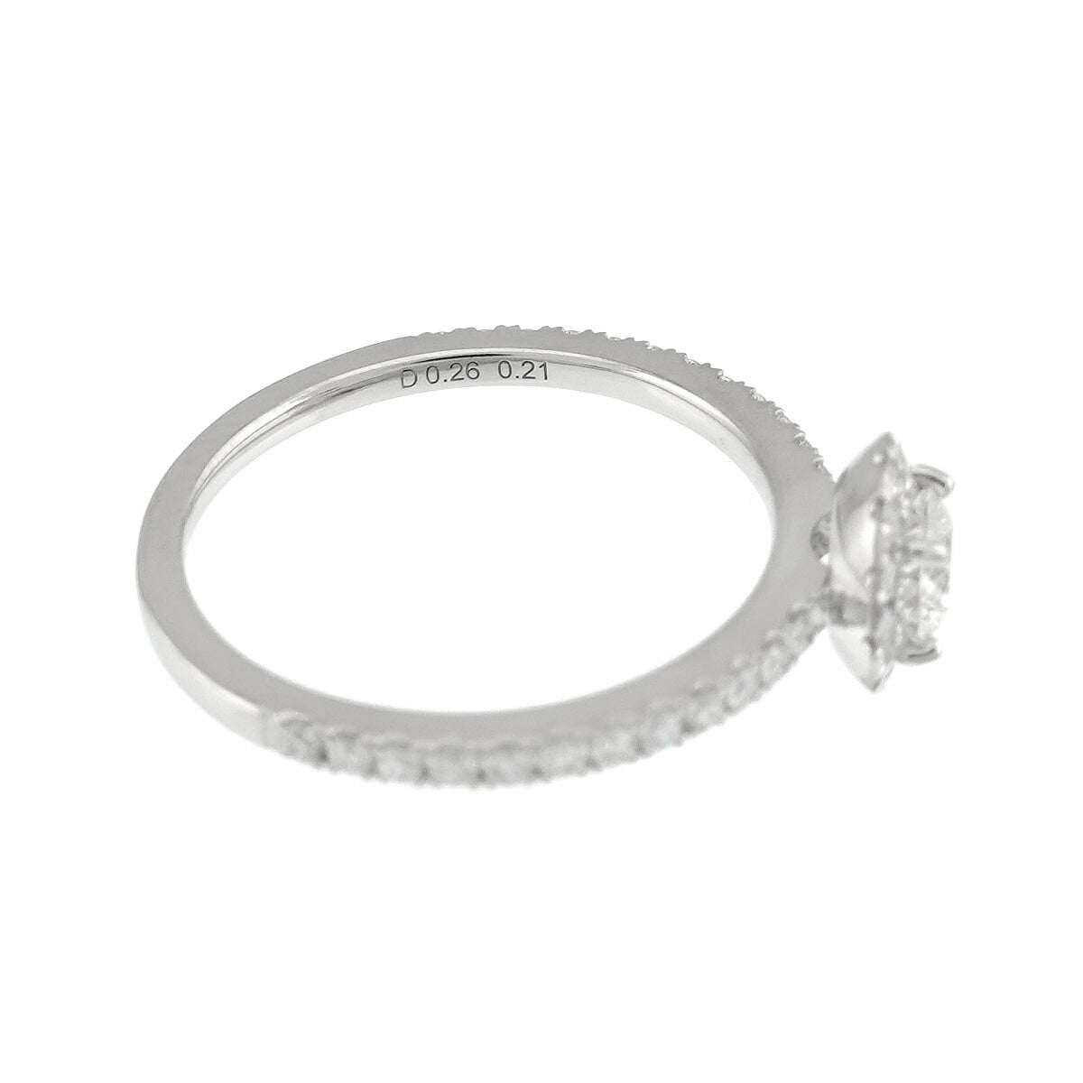 Diamond 0.26/0.21ct Ring Pt Platinum Size4.75-5(US)