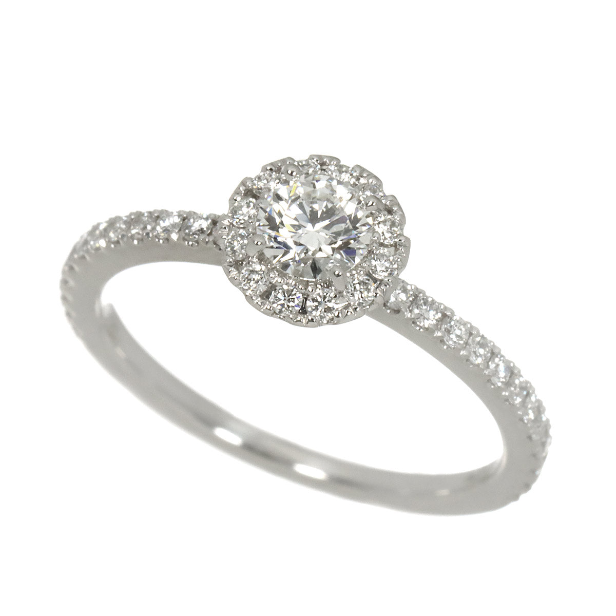 Diamond 0.26/0.21ct Ring Pt Platinum Size4.75-5(US)