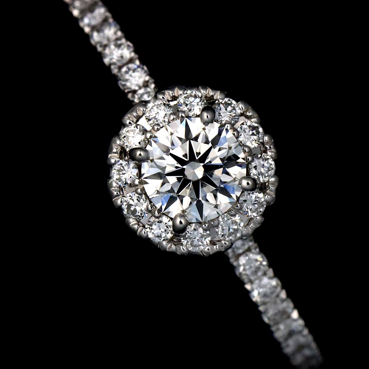 Diamond 0.26/0.21ct Ring Pt Platinum Size4.75-5(US)