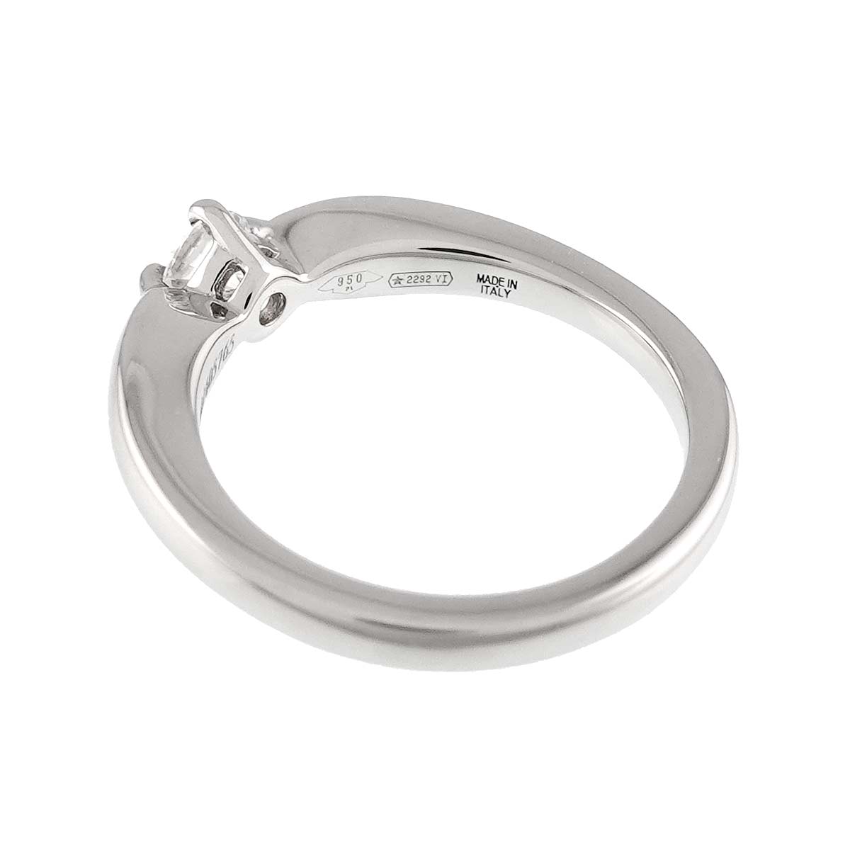 Diamond 0.19ct D/VS1/EX Ring Platinum size3.25(US)