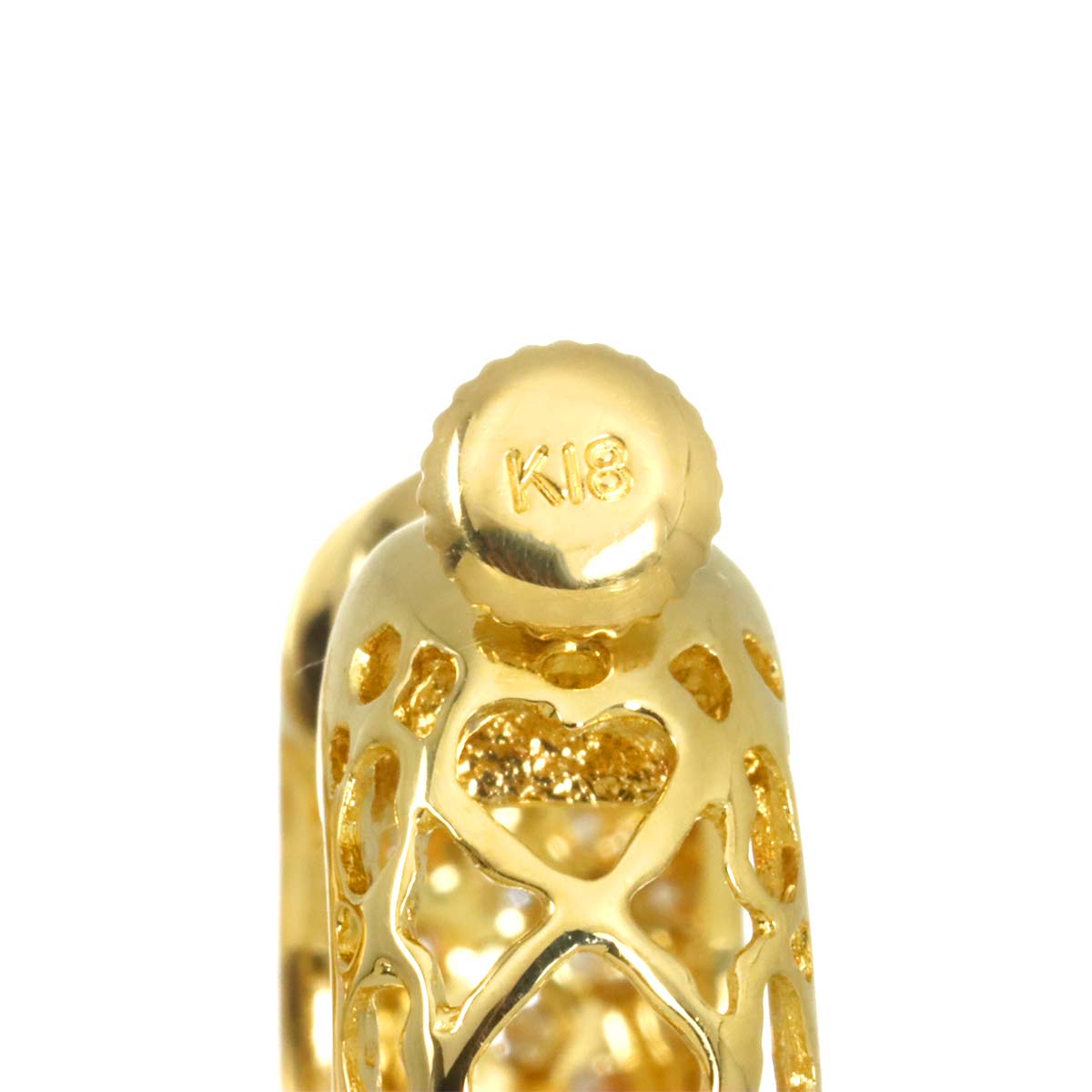 Diamond 1.10ct Earrings 18K Yellow Gold 750