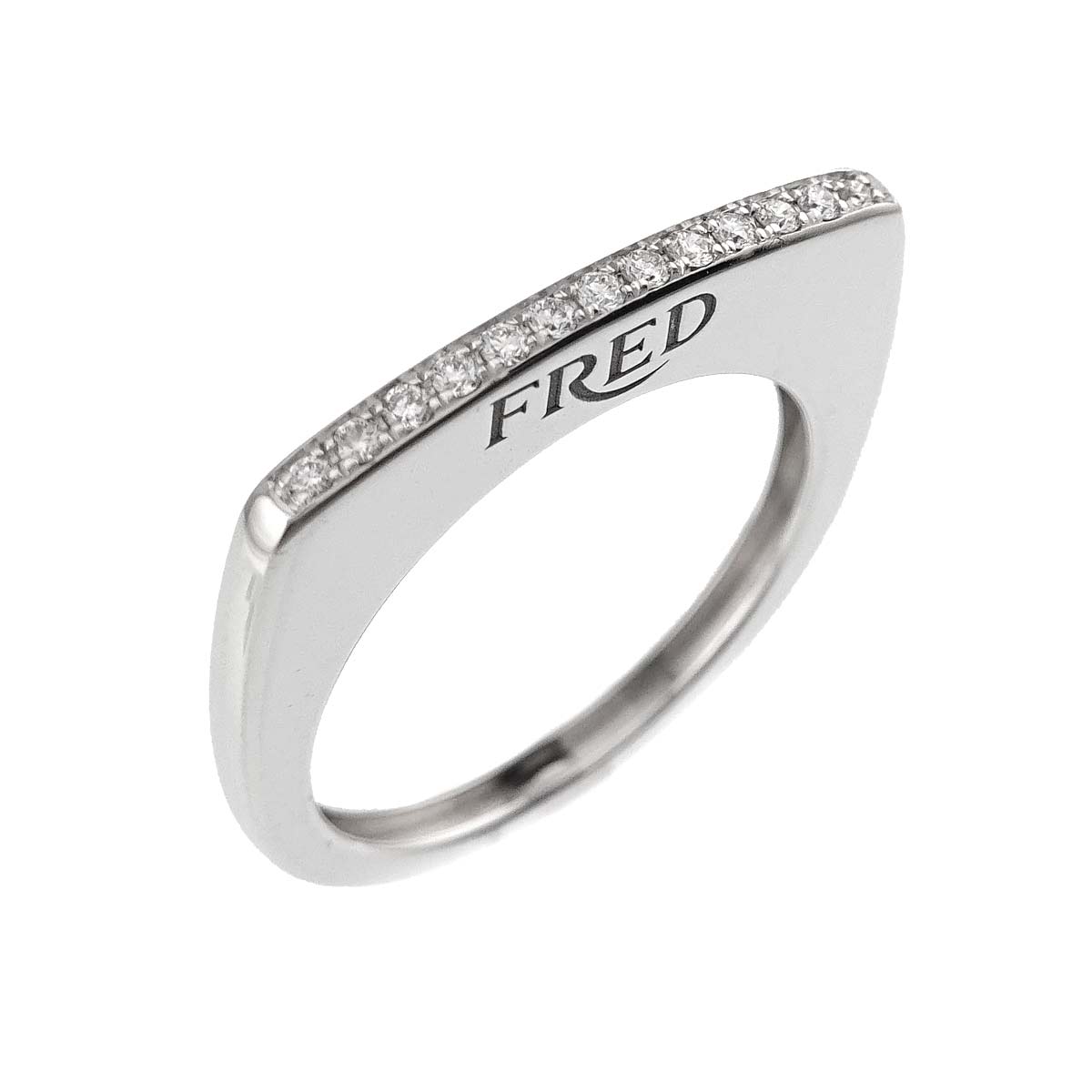 Mini Success Diamond Ring 18K White Gold Size51 5.5-5.75(US)