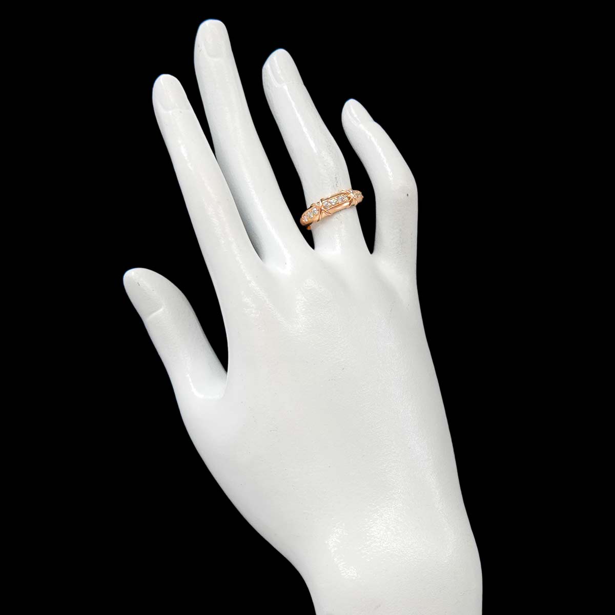 Diamond 0.30ct Ring 18K PG 750 Size5.25(US)