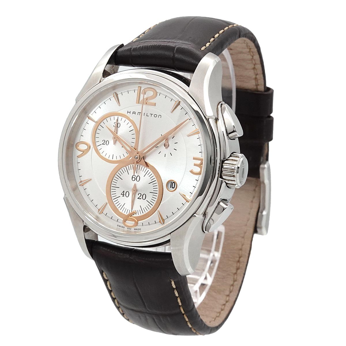 Jazzmaster H326120 Chronograph Date Silver Dial Mens