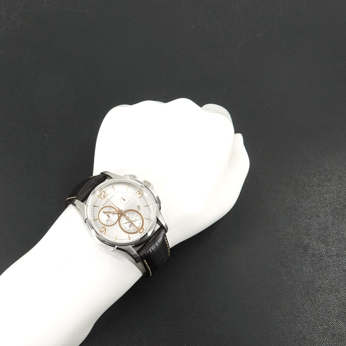 Jazzmaster H326120 Chronograph Date Silver Dial Mens