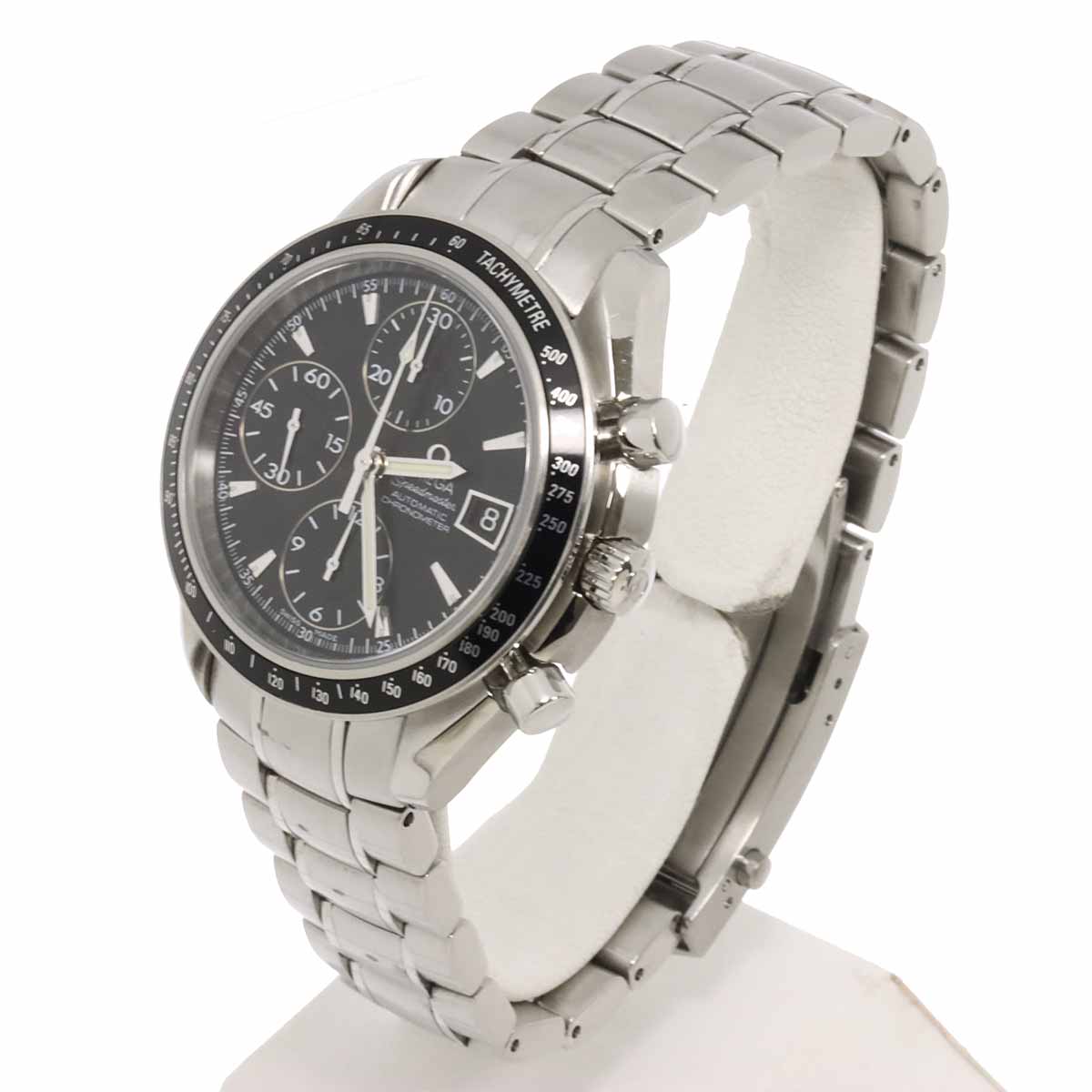 Speedmaster Date 3210 50 Chronograph Automatic Black Dial Mens