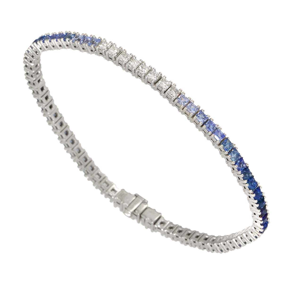 Timeless Classico Sapphire Diamond Bracelet 18K WG 750